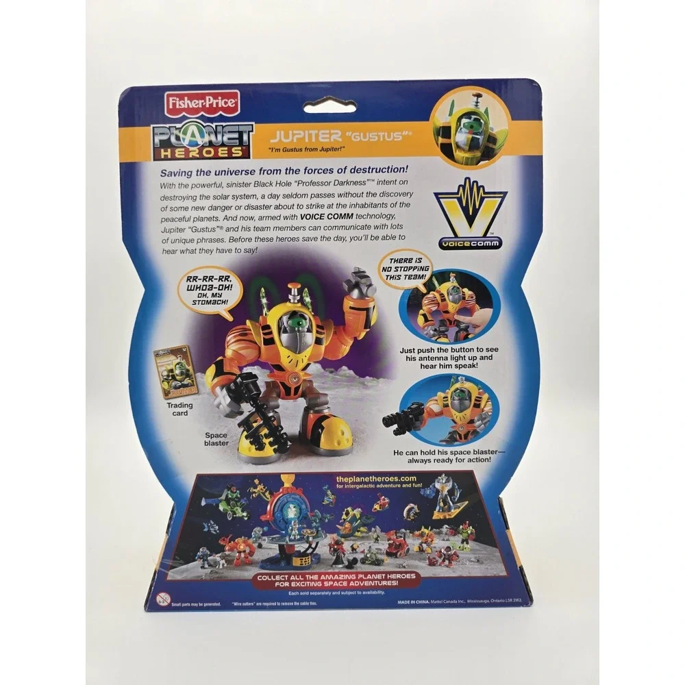 Fisher-Price Jupiter Gustus Planet Heroes VoiceComm With Bonus DVD‎ 2008 Heroes